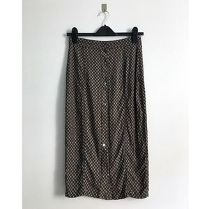 Vintage pencil skirt | boho high waist midi 60s